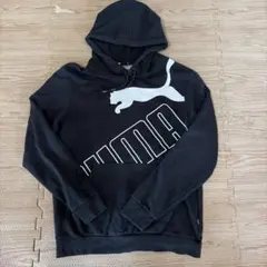 PUMA 黒 フード付き パーカー Sサイズ