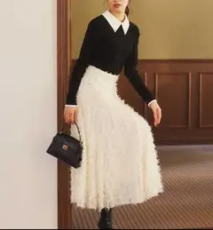 チュールスカート白 s