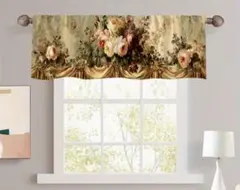 ヴィンテージローズのクラシックカラーの カフェカーテン