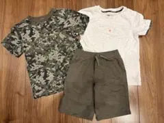 男の子　Tシャツ2点　半ズボン1点　110〜120サイズ　　計３点セット