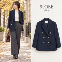 SLOBE IENA 슬로브 예나 골드 버튼 더블 브레스트 재킷 M 상당