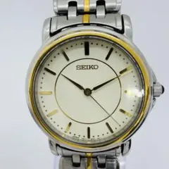 ✨SEIKO✨セイコー✨コンビ✨7N01-6J50✨アイボリー文字盤✨腕時計✨