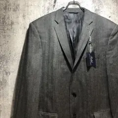 新品未使用 USラルフローレン ヘリンボーン テーラード ウールジャケット46L