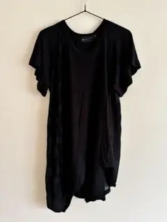 gomme ゴム　黒 デザイン　チュニック　Tシャツのサムネイル