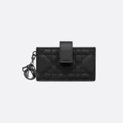 ディオール DIOR 5ガセット カードホルダー ウルトラマット ブラック 