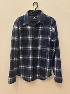 HOLLISTER ネルシャツ XS ネイビー/ホワイトチェック