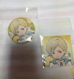 呪術廻戦　まるくじ　懐玉・玉折　『ちゃぽんっ！』缶バッジ＆ステッカー　七海建人