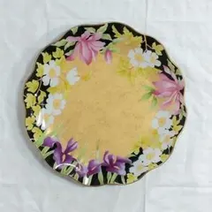 美麗花紋設計 玻璃盤 外徑28cm 大盤