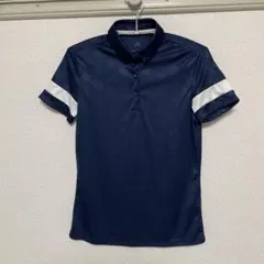 adidas ネイビー ポロシャツ レディース　ゴルフ