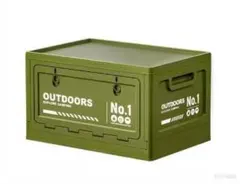 アウトドア キャンプ用 折りたたみ式 カーケース 収納ボックス グリーン