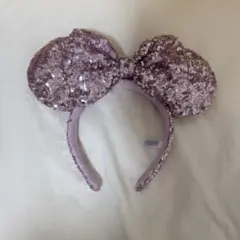 ディズニー ミッキー型カチューシャ パープル