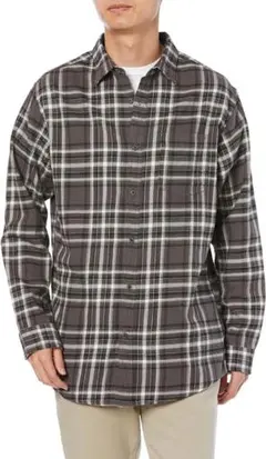 Amazon Essentialsフランネルシャツ 長袖 メンズ