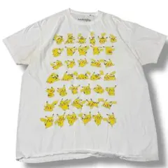 【XL】ポケットモンスター ピカチュウ アニメTシャツ プリント　半袖Tシャツ
