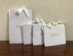Dior ディオール 紙袋 ショッパー 4枚セット リボン付き