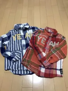 ブリーズ　チェックシャツ　兄妹　お揃い