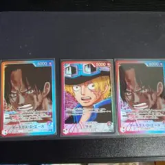 ワンピースカード エース、サボ リーダーパラレル