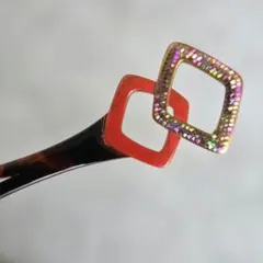 本鼈甲 簪 かんざし 金蒔絵 在銘 和装 着物 髪飾り アンティーク ま7