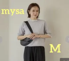 しまむら♡田中里奈　襟フリルニットプルオーバー　グレー　M