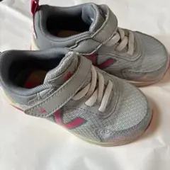 New Balance キッズスニーカー グレー/ピンク