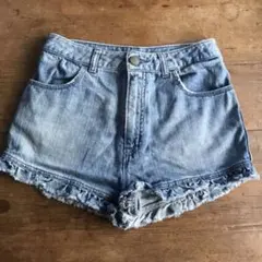 SNIDEL スナイデル フリルデニムショートパンツ