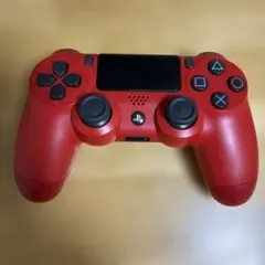 赤色 DUALSHOCK 4 コントローラー　一部動作不良有り