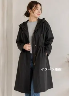 美品VICKY フードネイビーマウンテンパーカージャケットコート紺スプリング