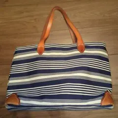 COACH コーチ トートバッグ キャンバス マルチカラー ストライプ