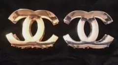 CHANEL ノベルティダブルCロゴ ヘアアクセサリー 2色セット