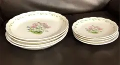 NIKKO TABLEWARE 花柄 大皿4枚　小皿4枚　　【469】