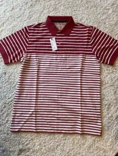 Golden Bear ボーダー ポロシャツ レッド M　半袖のサムネイル
