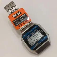 VEGA デジタル腕時計 VEH-246 SS 電池交換済み