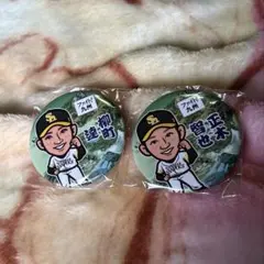 ソフトバンクホークス 缶バッチ