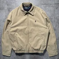 極美品　ポロバイラルフローレン　スウィングトップ　短丈　ポニー刺繍　ベージュ