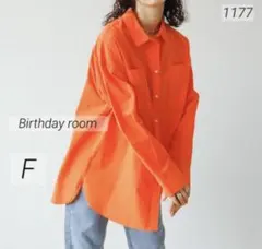 1177 美品 Birthday room タイプライターオーバーサイズシャツ
