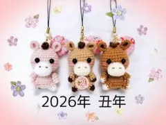 【2026年丑年】お馬さんのあみぐるみストラップ♡②