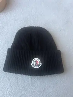 MONCLER ニット帽 ビーニー ブラックのサムネイル