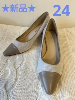 新品 le talon パンプス チェーンヒール