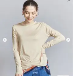 beauty&youth セルロースウールブレンド クルーネック カットソー