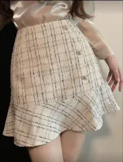 レディース チェック柄 ミニスカート