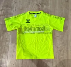 hummel ヒュンメル 半袖Tシャツ ネオンイエロー 130　一度着用のサムネイル