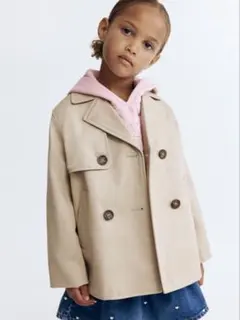 H&M キッズ トレンチコート ベージュ 98cm