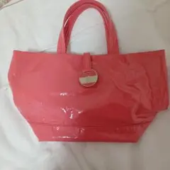 agnes b. VOYAGE エナメル トートバッグ ピンクのサムネイル