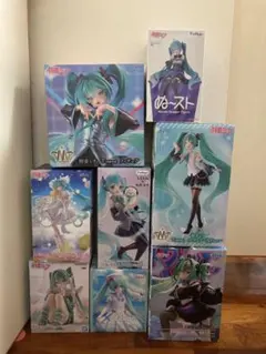 初音ミク プライズ フィギュア 15点(5種)セット まとめ売り 新品未