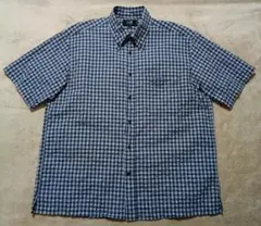 23区 HOMME チェック柄 半袖シャツ 48サイズのサムネイル