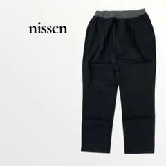 新品 ニッセン カジュアルパンツ ストレッチ ブラック 無地 【L】　春夏のサムネイル