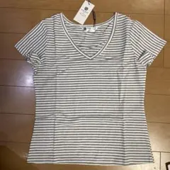 半袖 Tシャツ レディース トップス 夏 春 カットソー Vネック 綿 XS