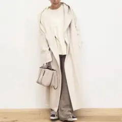 RJUBILEE フーディ― スウェット コート ロング カーディガン