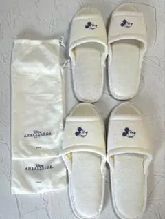 ミッキー スリッパ Disneyアンバサダーホテル 大人用2足