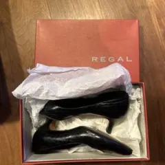 REGAL リーガル パンプス ブラック クロコ型押しのサムネイル