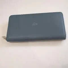 Lacoste ダークブルー レザー 長財布